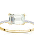 Lou Taille Émeraude Améthyste & Diamants 1,10ct I