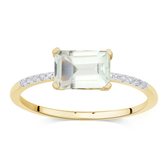 Lou Taille Émeraude Améthyste & Diamants 1,10ct I