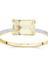 Lou Taille Émeraude Quartz Citron 1,10ct I