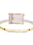 Lou Taille Émeraude Quartz Rose 1,10ct I