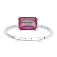 Lou Taille Émeraude Topaze & Diamants 1,10ct II