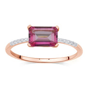 Lou Taille Émeraude Topaze & Diamants 1,10ct II