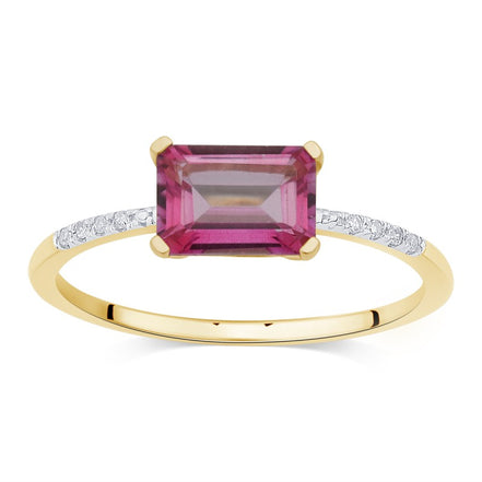 Lou Taille Émeraude Topaze & Diamants 1,10ct II