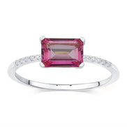 Lou Taille Émeraude Topaze & Diamants 1,10ct II