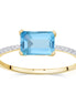 Lou Taille Émeraude Topaze & Diamants 1,10ct III