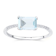 Lou Taille Émeraude Topaze & Diamants 1,10ct IV