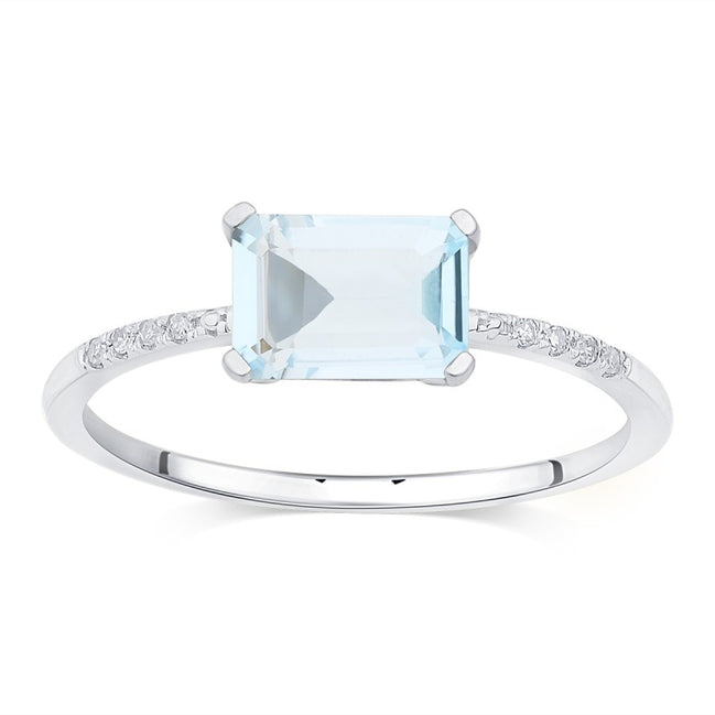 Lou Taille Émeraude Topaze & Diamants 1,10ct IV