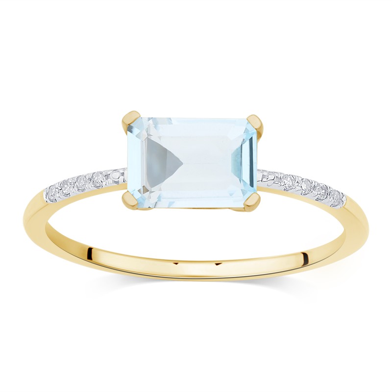 Lou Taille Émeraude Topaze & Diamants 1,10ct IV