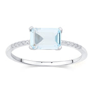 Lou Taille Émeraude Topaze & Diamants 1,10ct IV