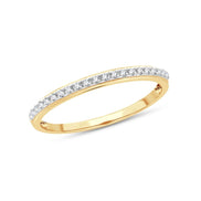 Demi Alliance Serti Clos Diamant 0,05ct