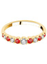 Half Eternity Ruby & Diamond Ring 0.26ct
