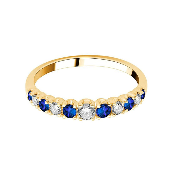 Demi Alliance Saphir & Diamants 0,26ct