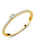 Solitaire Serti Clos Diamant 0,12ct