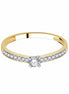 Solitaire, Solitaire Accompagné Diamant 0,22ct