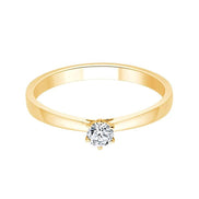 Solitaire Serti Clos Diamant 0,15ct II