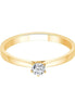 Solitaire Serti Clos Diamant 0,15ct II