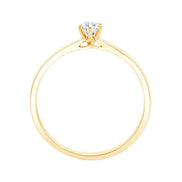 Solitaire Serti Clos Diamant 0,15ct II