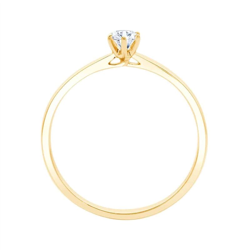 Solitaire Serti Clos Diamant 0,15ct II