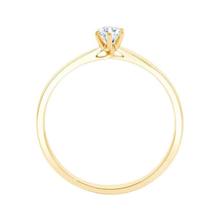 Solitaire Serti Clos Diamant 0,15ct II