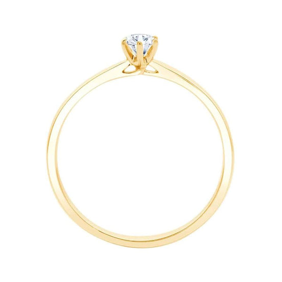 Solitaire Serti Clos Diamant 0,15ct II