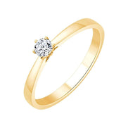 Solitaire Serti Clos Diamant 0,15ct II
