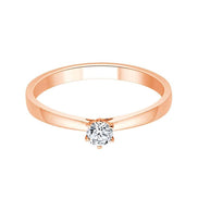 Solitaire Serti Clos Diamant 0,15ct II