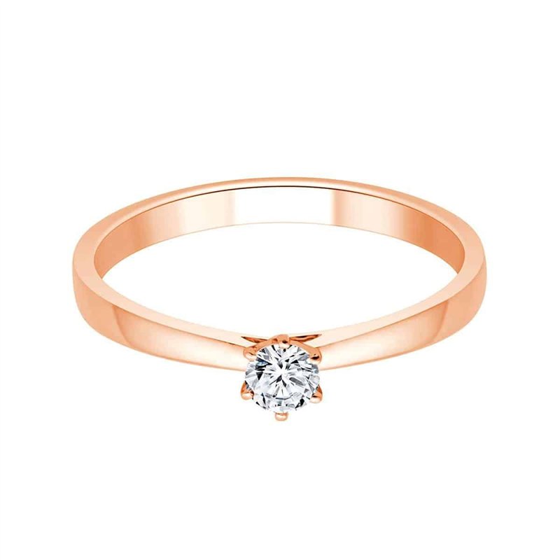 Solitaire Serti Clos Diamant 0,15ct II