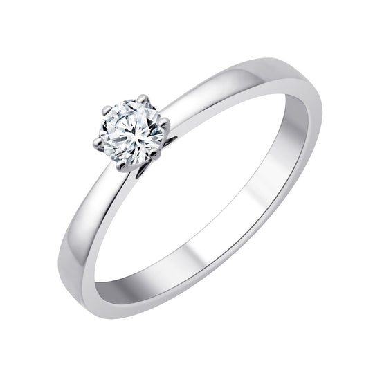 Solitaire Serti Clos Diamant 0,25ct I