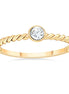 Solitaire Serti Clos Diamant 0,09ct II