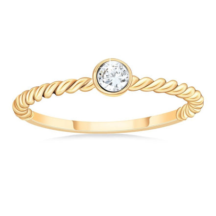 Solitaire Serti Clos Diamant 0,09ct II