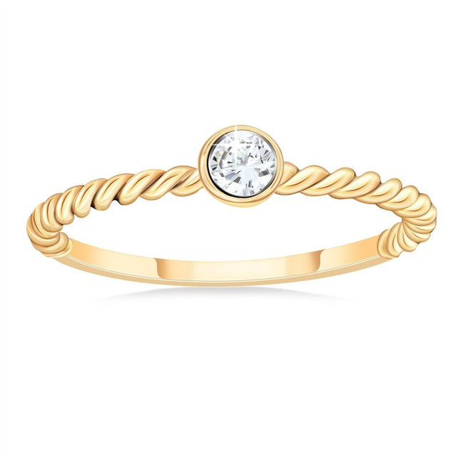 Solitaire Serti Clos Diamant 0,09ct II