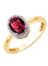 Serti Clos Rhodolite 0,89ct