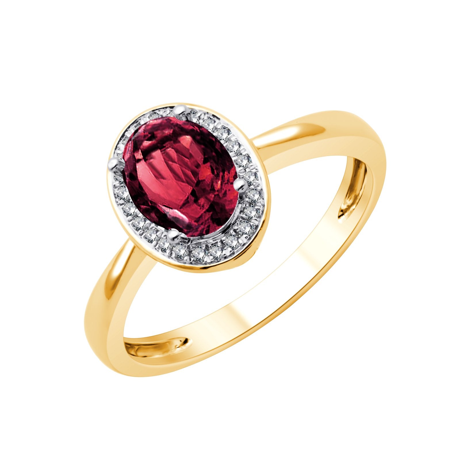 Serti Clos Rhodolite 0,89ct
