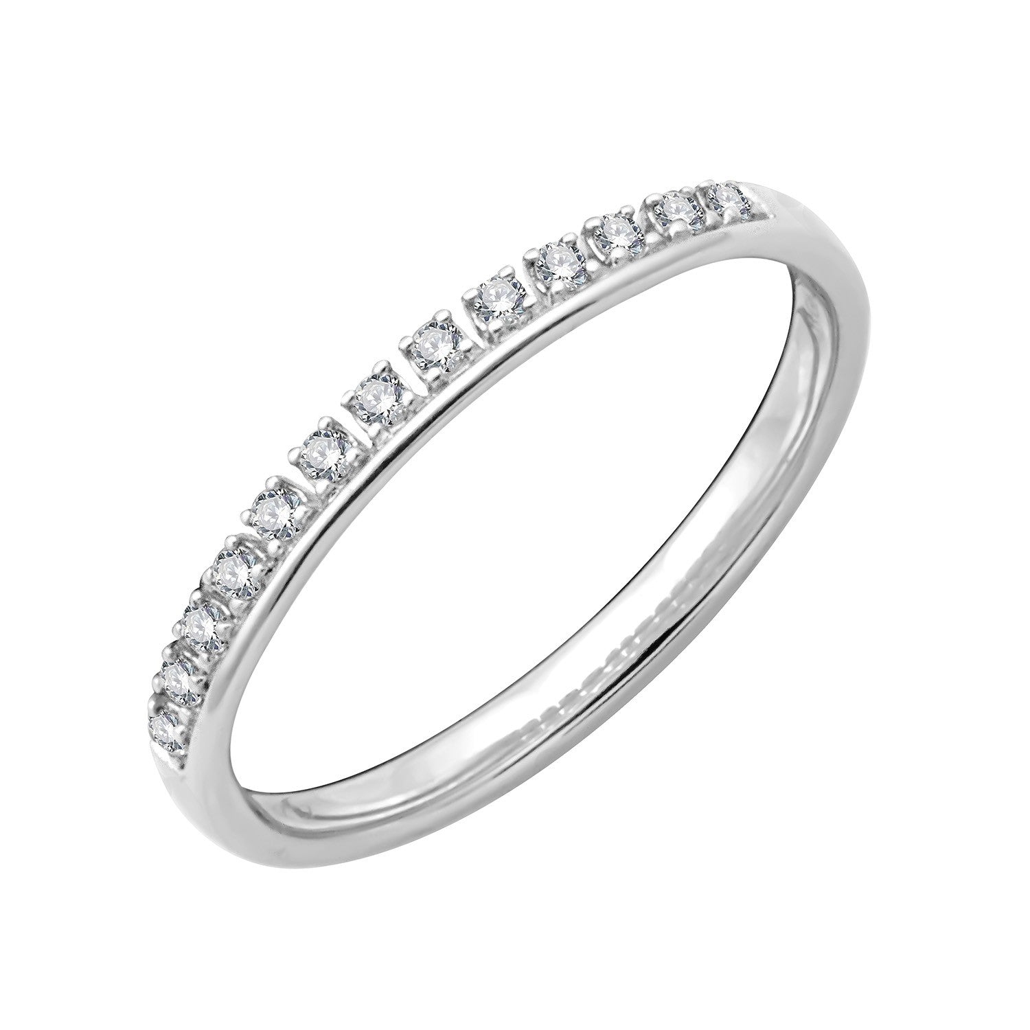 Bague de mariage Diamant rond 0,09 ct