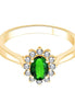 Toi & Moi Émeraude & Diamants 0,16ct