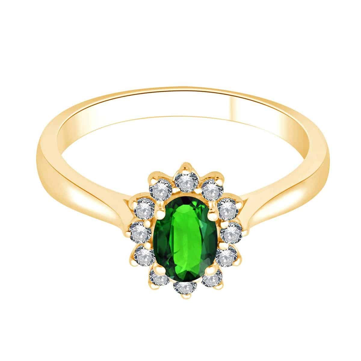 Toi & Moi Émeraude & Diamants 0,16ct