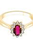 Sertie Clos Rubis & Diamants 0,16ct