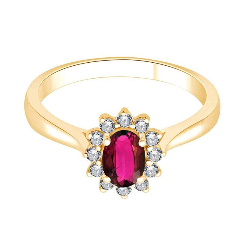 Sertie Clos Rubis & Diamants 0,16ct
