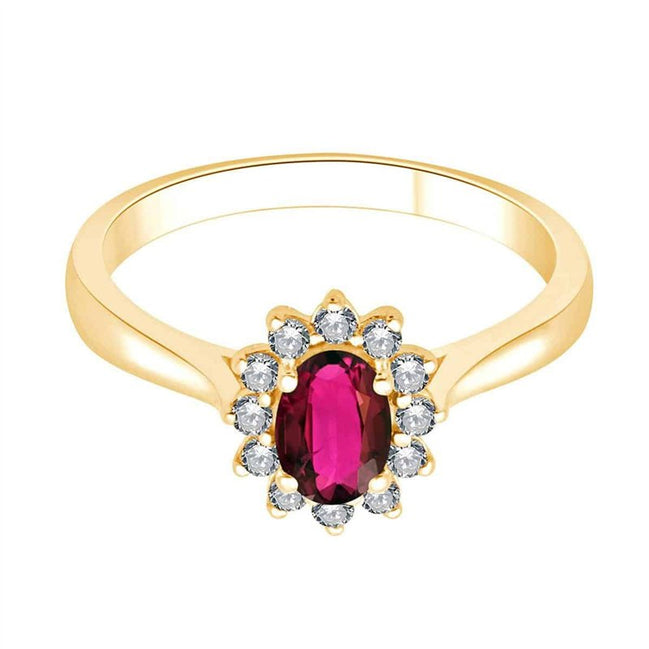 Sertie Clos Rubis & Diamants 0,16ct
