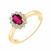 Sertie Clos Rubis & Diamants 0,16ct