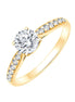 Solitaire Accompagné Diamant 0,88ct