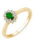 Émeraude et diamants 0,11ct III