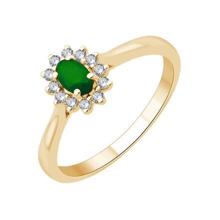 Émeraude et diamants 0,11ct III