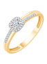 Solitaire Accompagné Diamant 0,12ct
