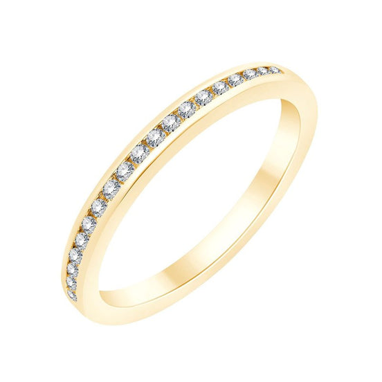 Demi Alliance Serti Clos Diamant 0,14ct II