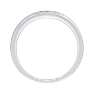 Demi Alliance serti clos diamant en or 18 carats