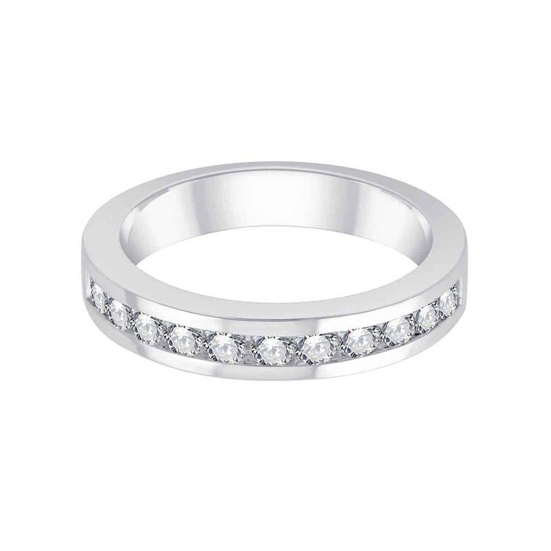 Demi Alliance Serti Clos Diamant 0,5ct II