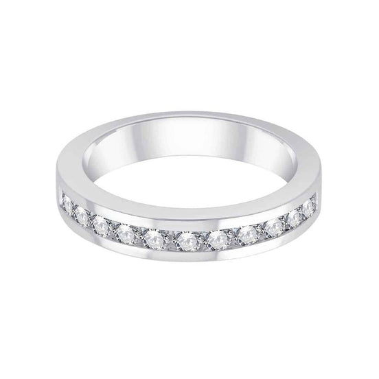 Demi Alliance Serti Clos Diamant 0,5ct II