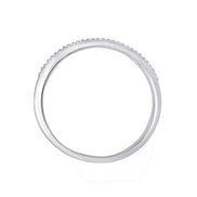 Demi Alliance diamant en or 18 carats