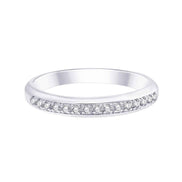 Demi Alliance diamant en or 18 carats